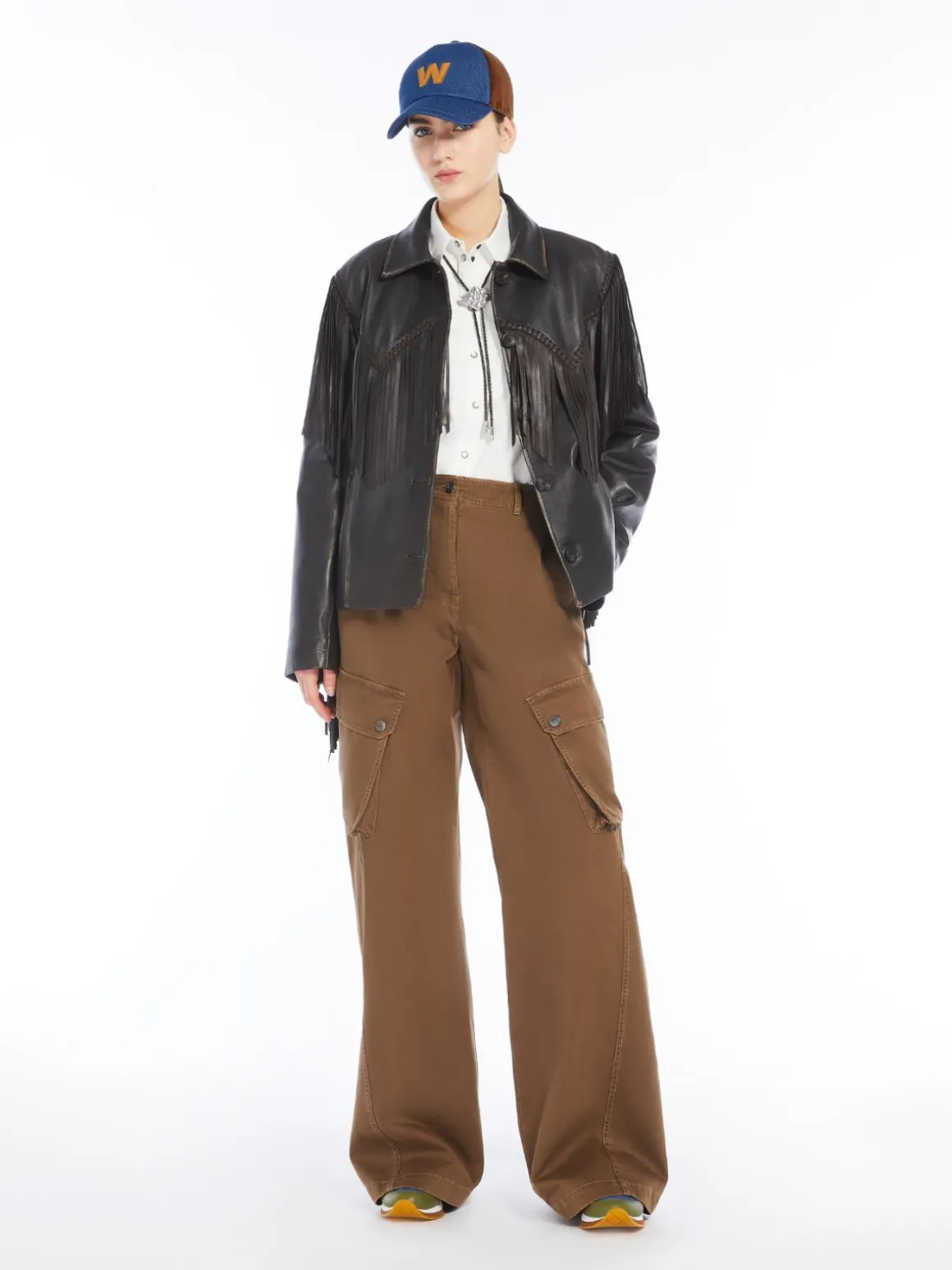 Flash Sale Giacca in nappa con frange Giacche Eblazer