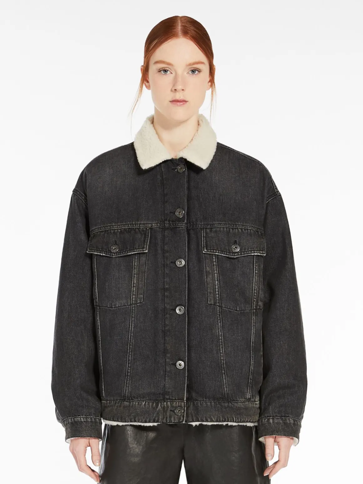 Cheap Giacca oversize in denim Cappottietrench
