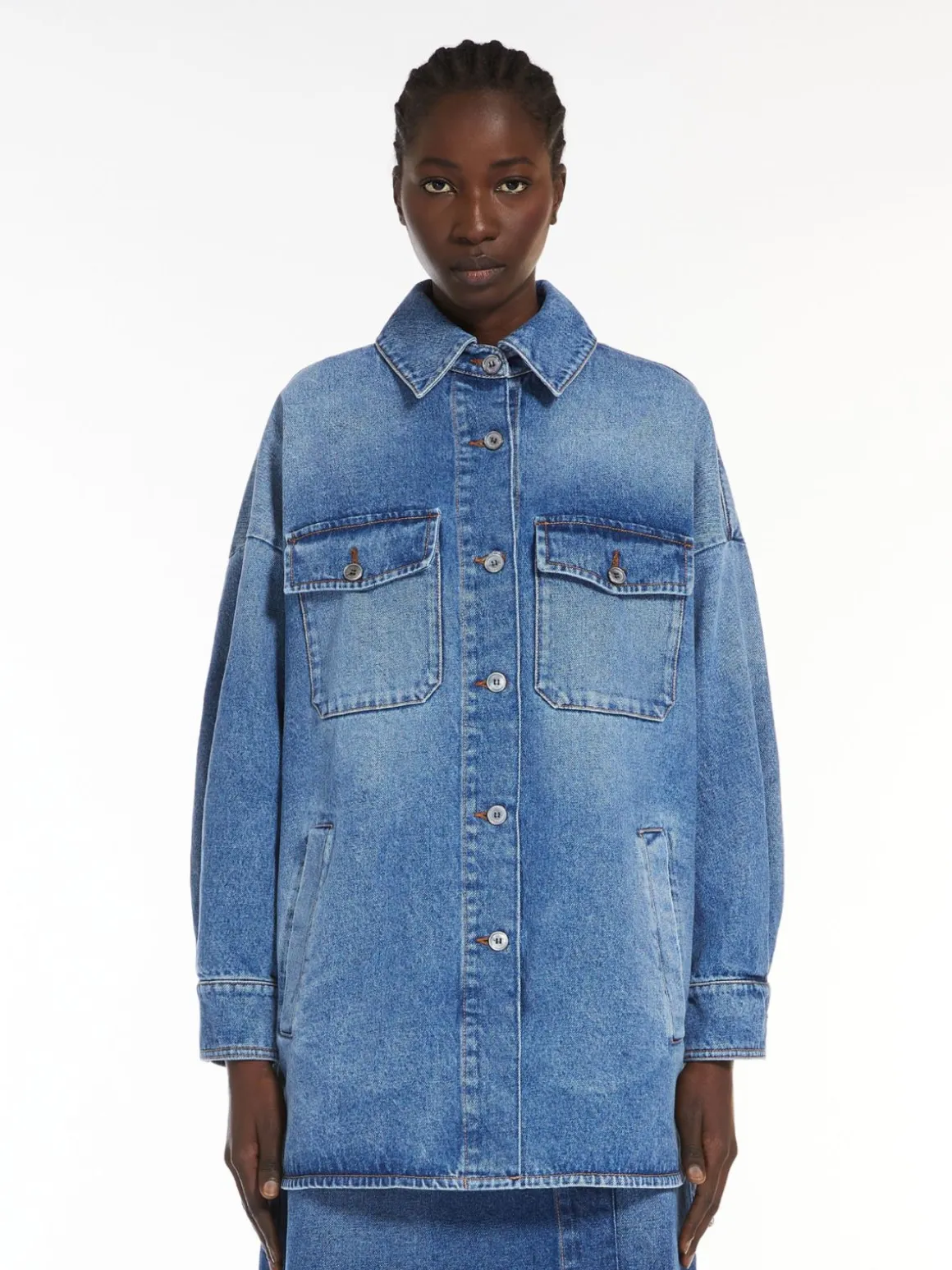 Best Giacca oversize in denim di cotone Giacche Eblazer
