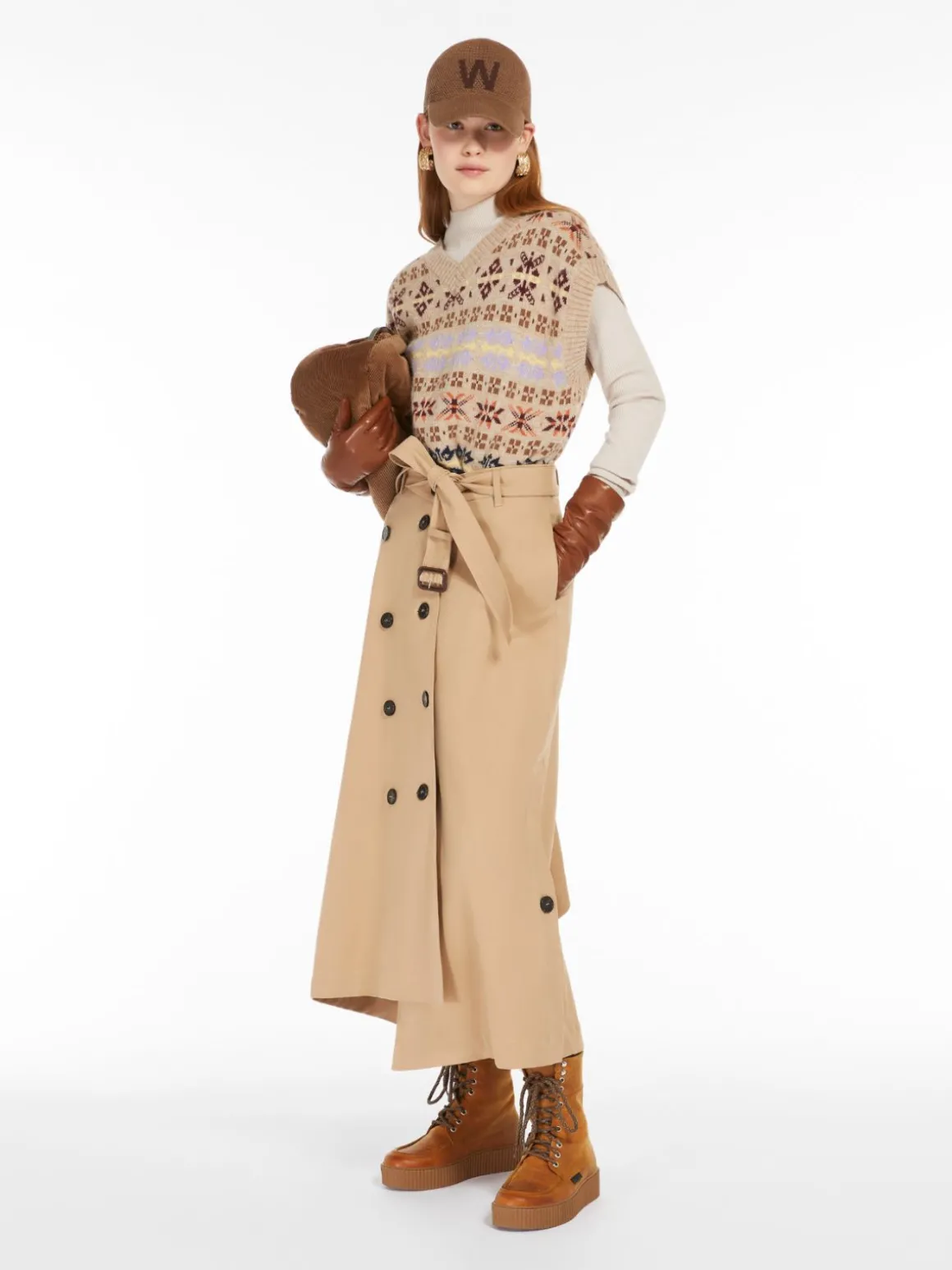 Online Gilet in alpaca e lana jacquard Maglie | Gilet