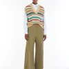 Hot Gilet in filato di cotone jacquard Maglie