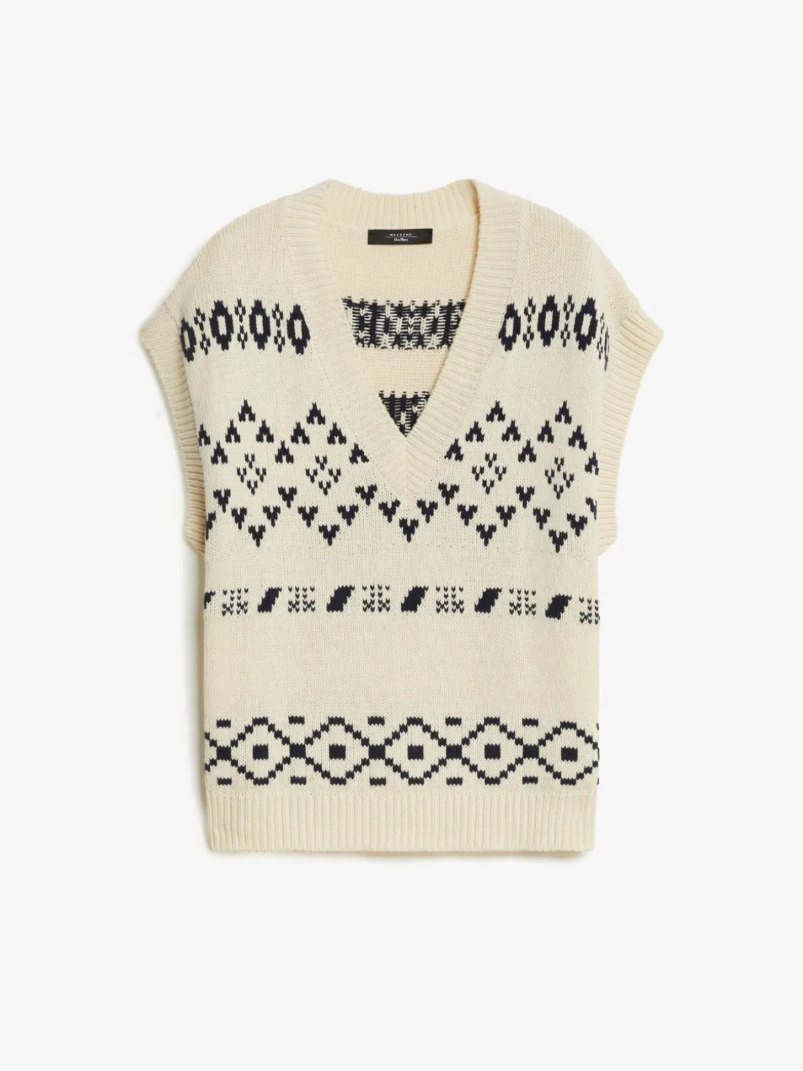 gilet_over_in_cotone_jacquard_4.webp Cheap Gilet over in cotone jacquard Maglie | Gilet
