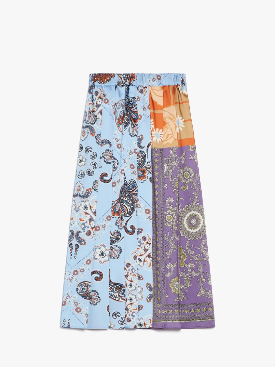 gonna_a_pieghe_in_twill_stampato_3.webp Best Sale Gonna a pieghe in twill stampato Gonne
