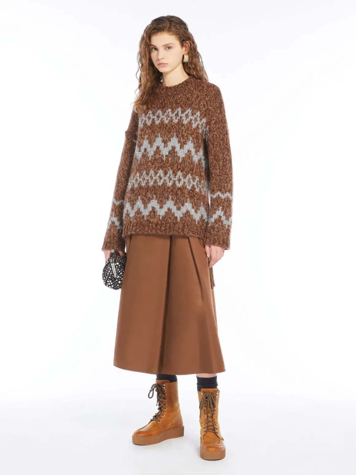 Outlet Gonna a portafoglio in twill tecnico Gonne
