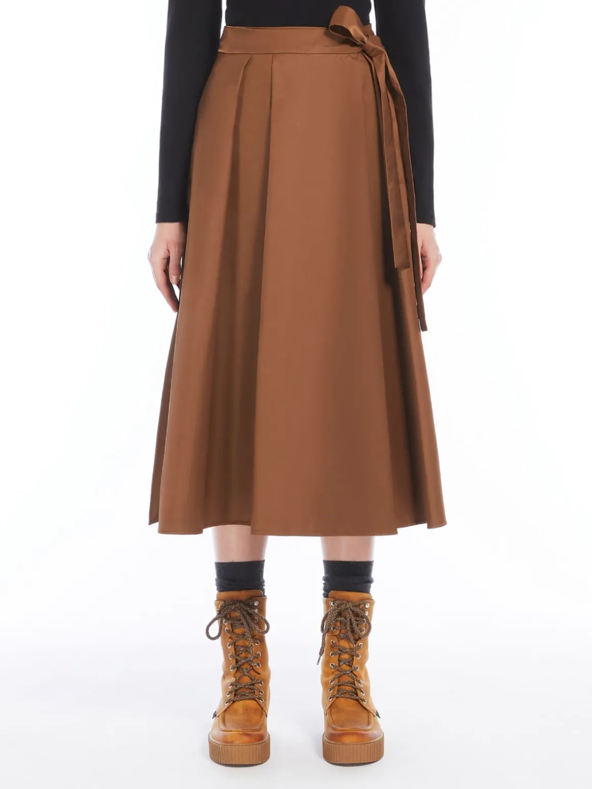 Outlet Gonna a portafoglio in twill tecnico Gonne