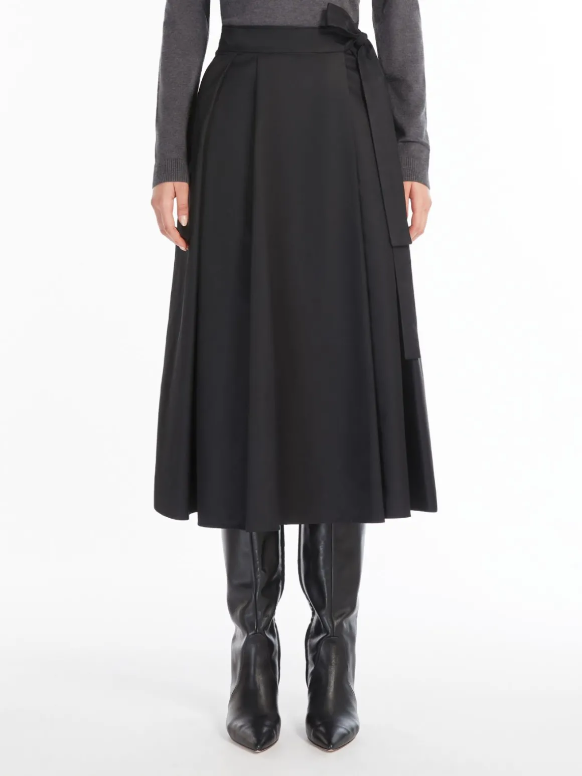 Outlet Gonna a portafoglio in twill tecnico Gonne