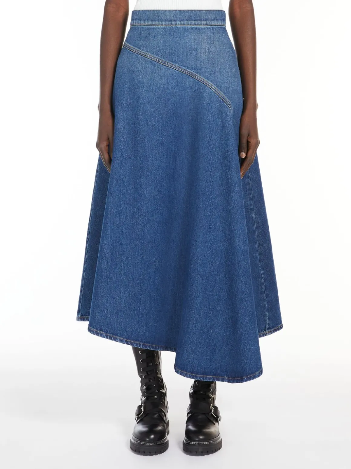 Flash Sale Gonna ampia in denim Gonne