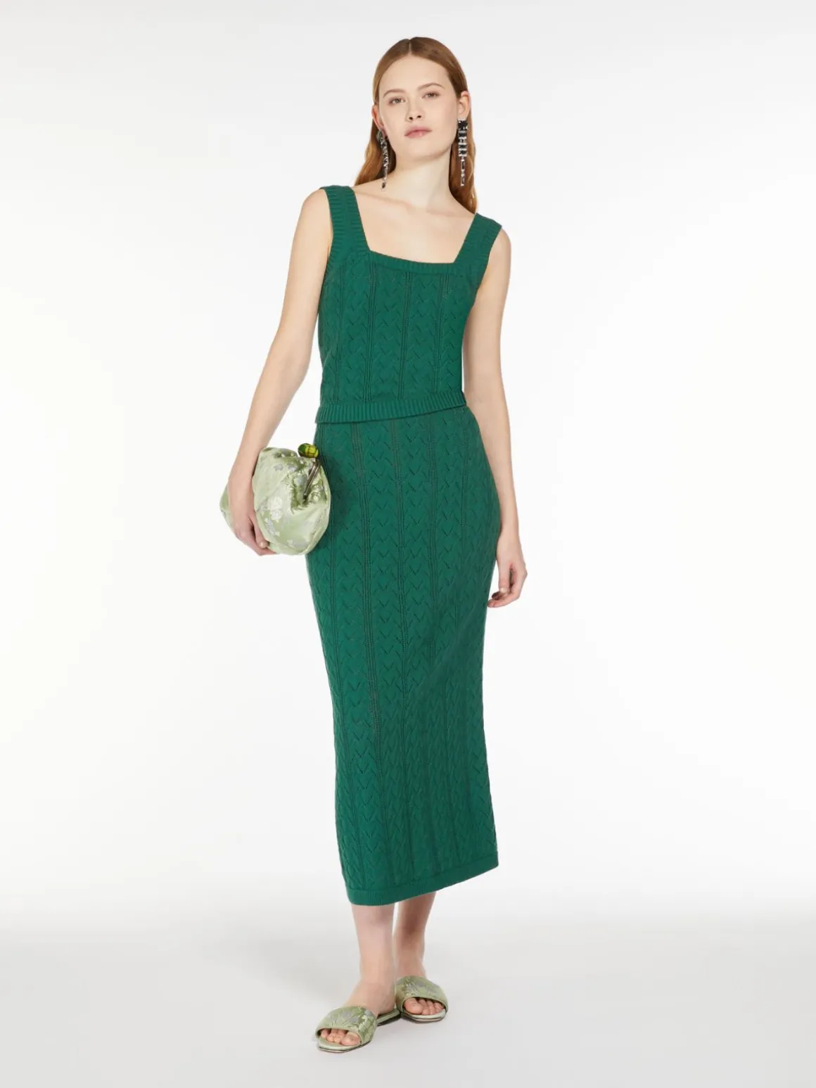 Fashion Gonna in filato di cotone crochet Gonne