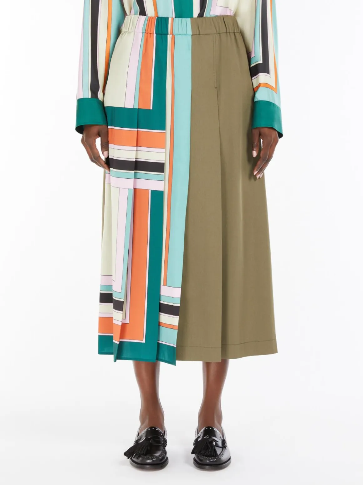 Flash Sale Gonna in twill stampato e gabardina Gonne