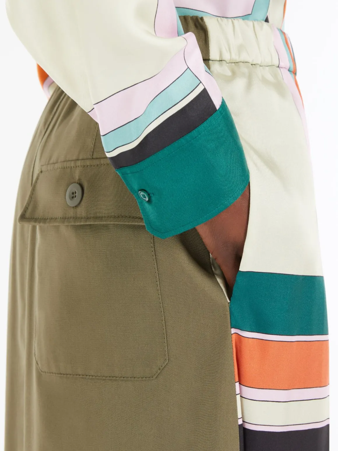 gonna_in_twill_stampato_e_gabardina_3.webp Flash Sale Gonna in twill stampato e gabardina Gonne