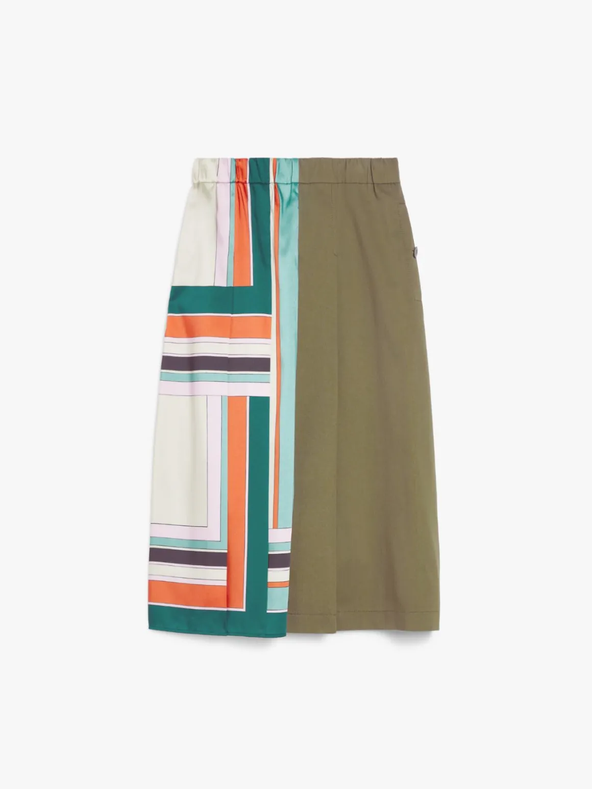 gonna_in_twill_stampato_e_gabardina_4.webp Flash Sale Gonna in twill stampato e gabardina Gonne