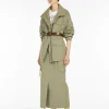 Fashion Gonna lunga in canvas di cotone Gonne