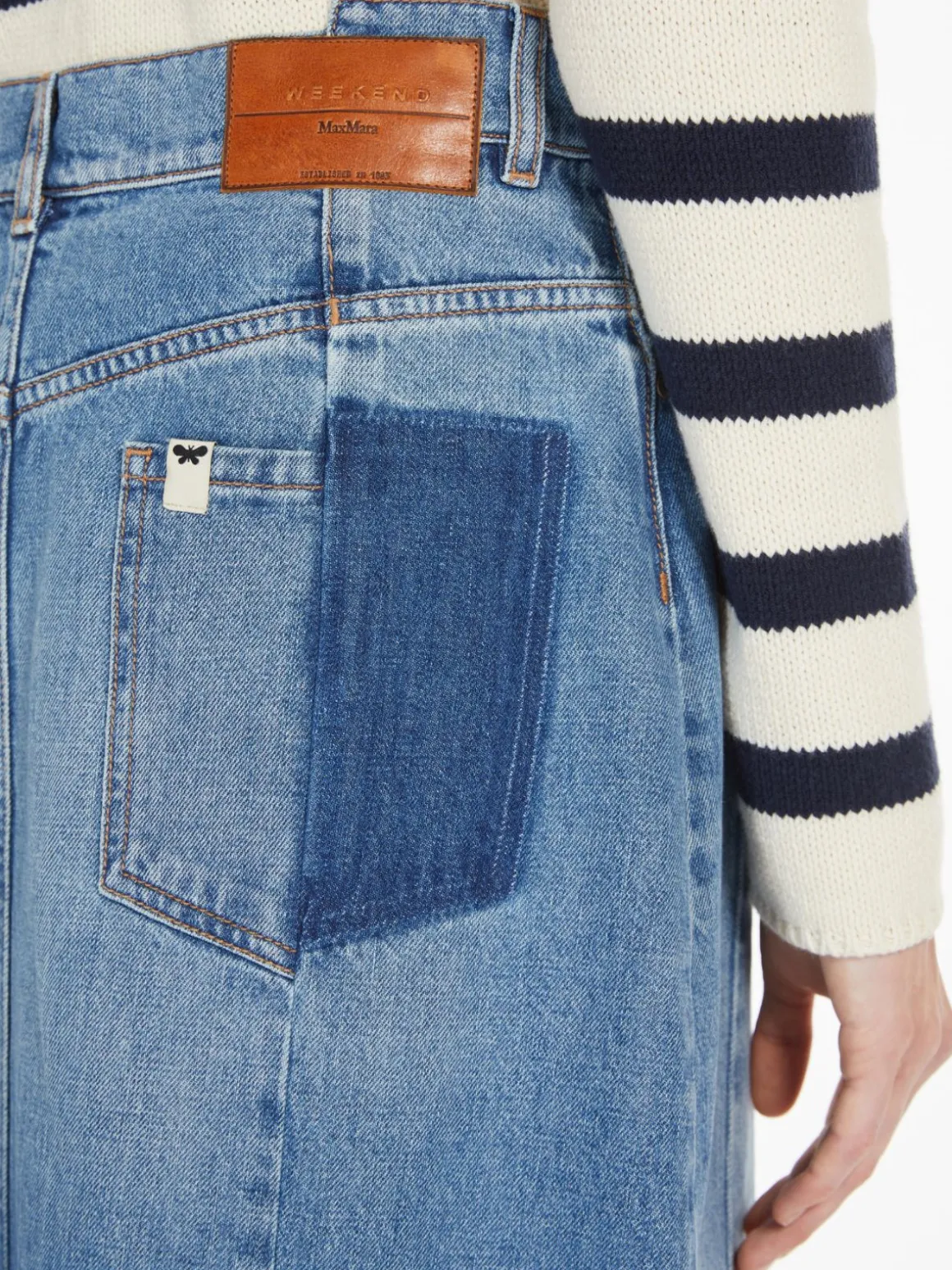 gonna_lunga_in_denim_di_cotone_3.webp Cheap Gonna lunga in denim di cotone Gonne