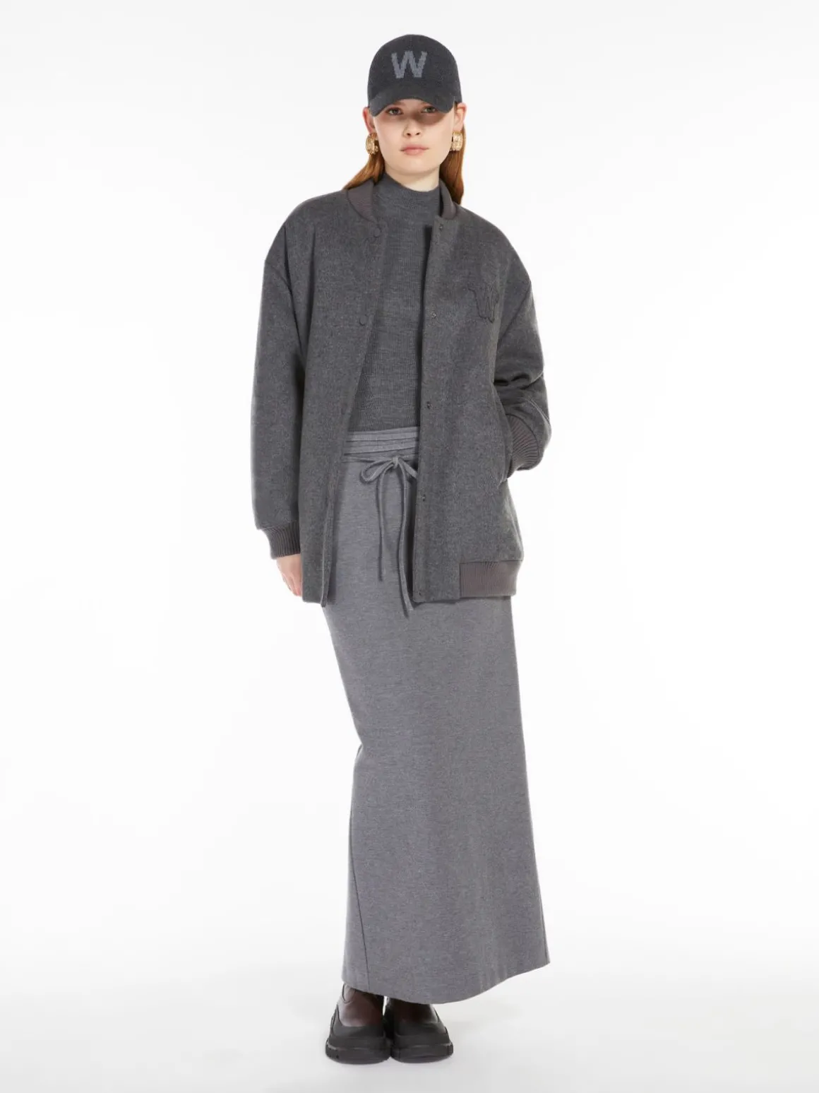 Store Gonna lunga in jersey Completie Tailleur | Gonne