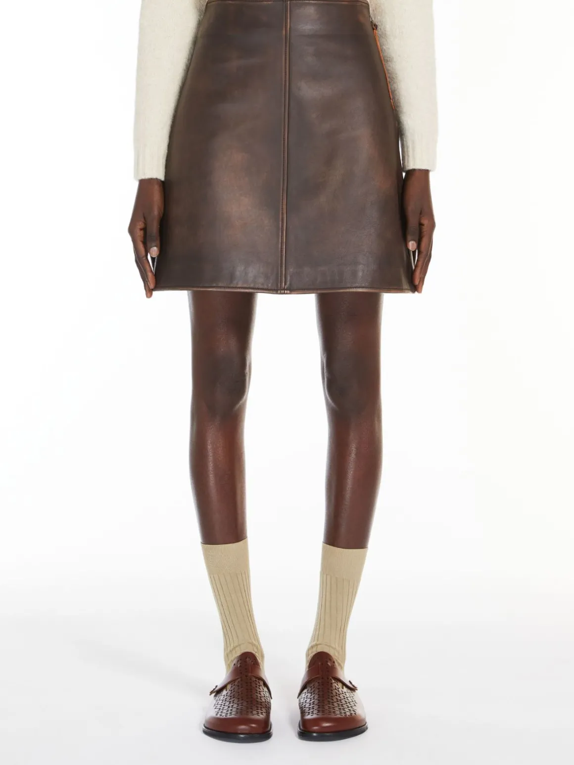 Flash Sale Gonna mini in pelle Gonne