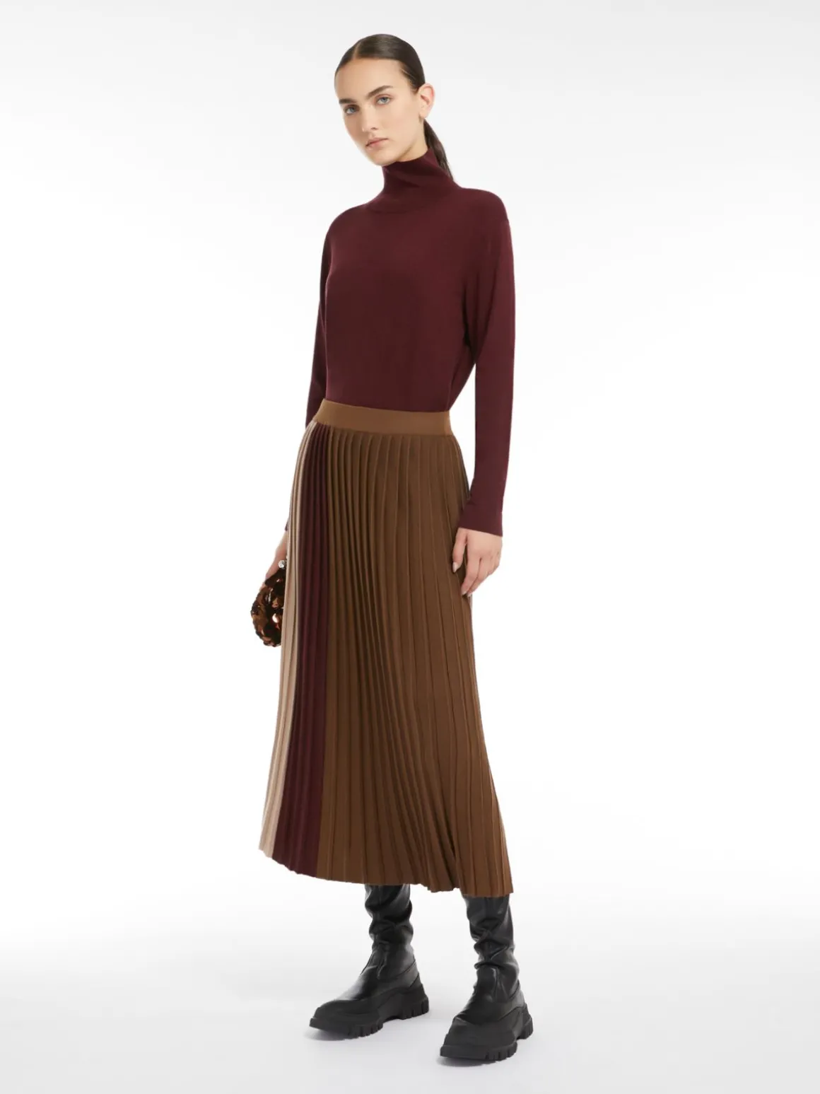 Cheap Gonna plissé in maglia Gonne
