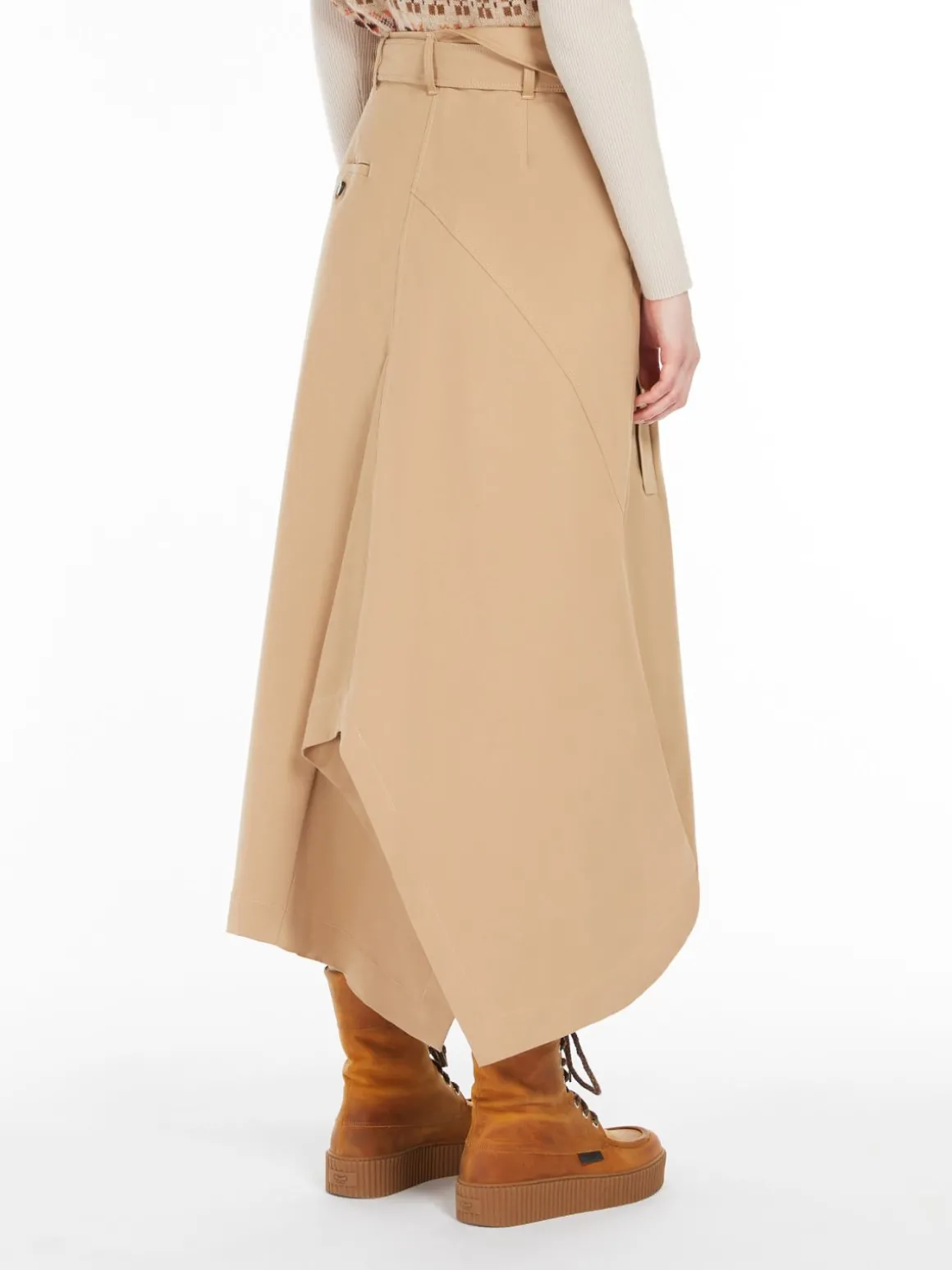 gonna_trench_in_gabardina_di_cotone_2.webp Outlet Gonna trench in gabardina di cotone Gonne