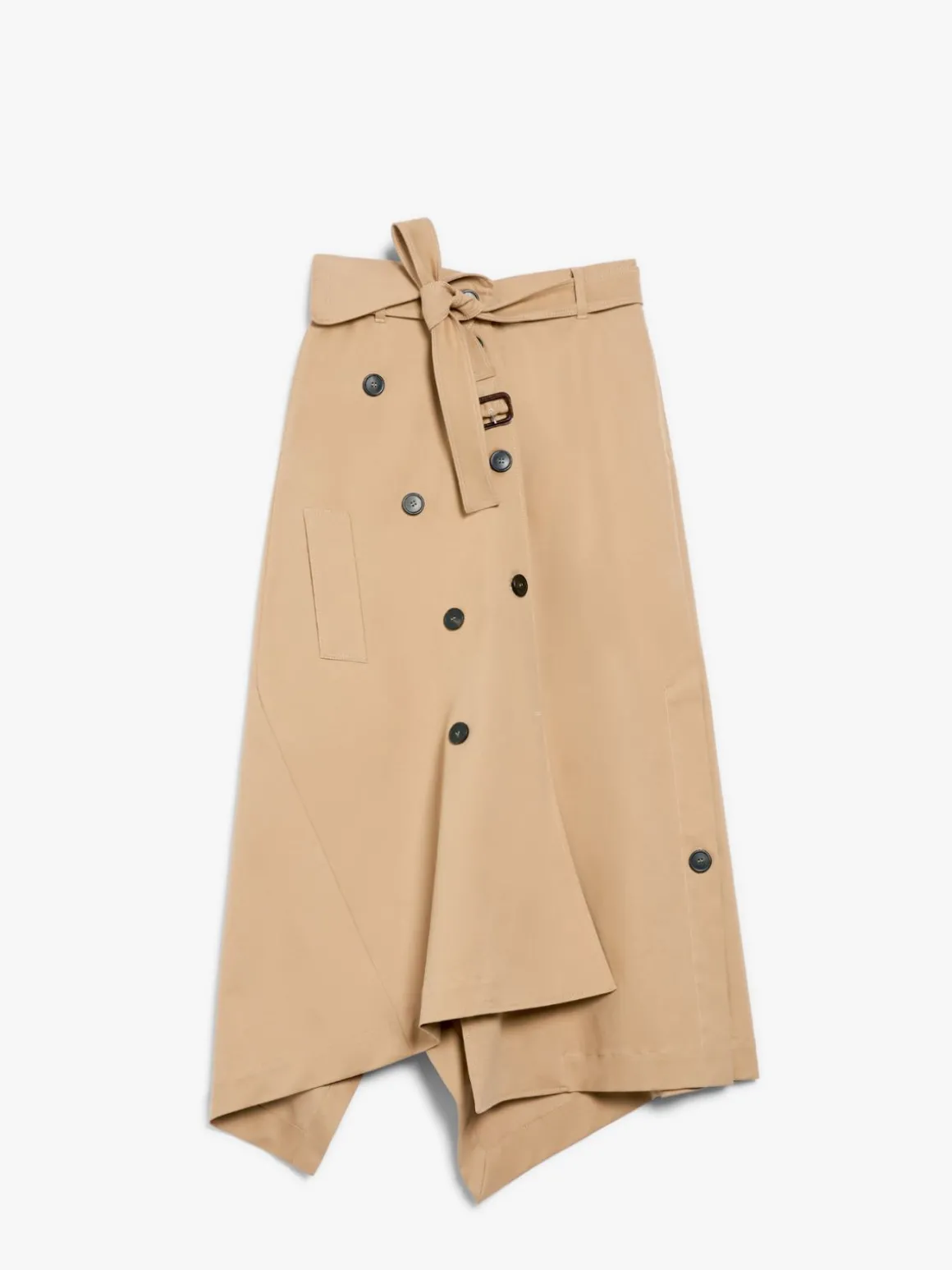 gonna_trench_in_gabardina_di_cotone_3.webp Outlet Gonna trench in gabardina di cotone Gonne