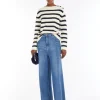 Discount Jeans ampio in denim di cotone Pantaloniejeans