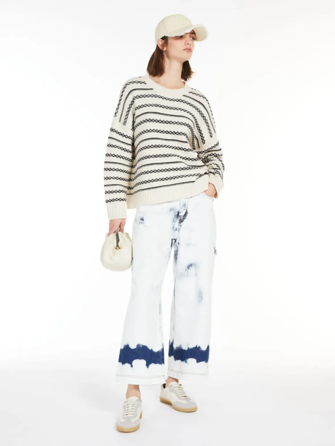 Discount Jeans cropped in denim Pantaloniejeans