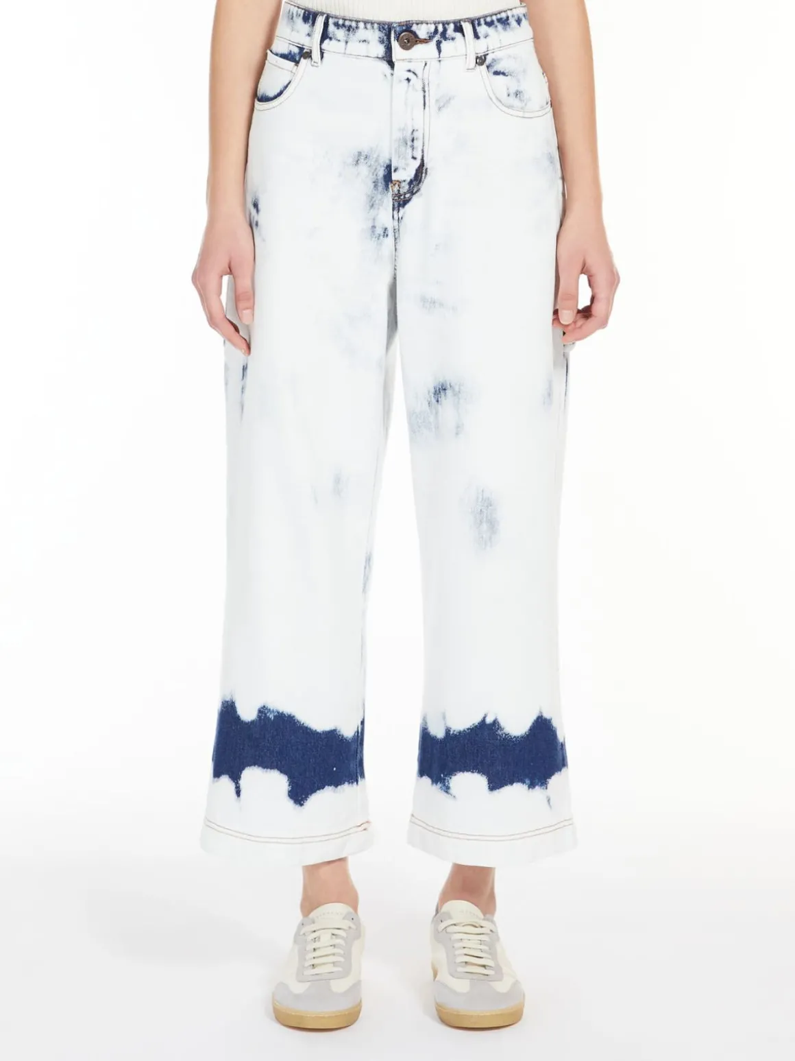 Discount Jeans cropped in denim Pantaloniejeans