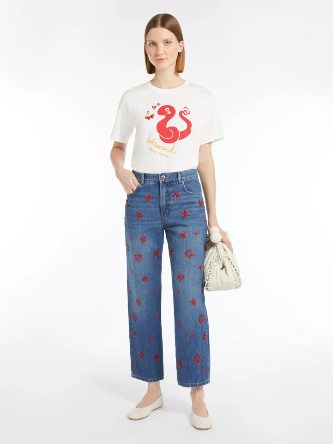 Best Jeans in denim con paillette Pantaloniejeans