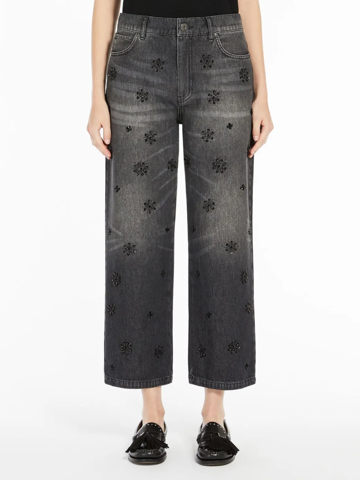 Best Jeans in denim con paillette Pantaloniejeans
