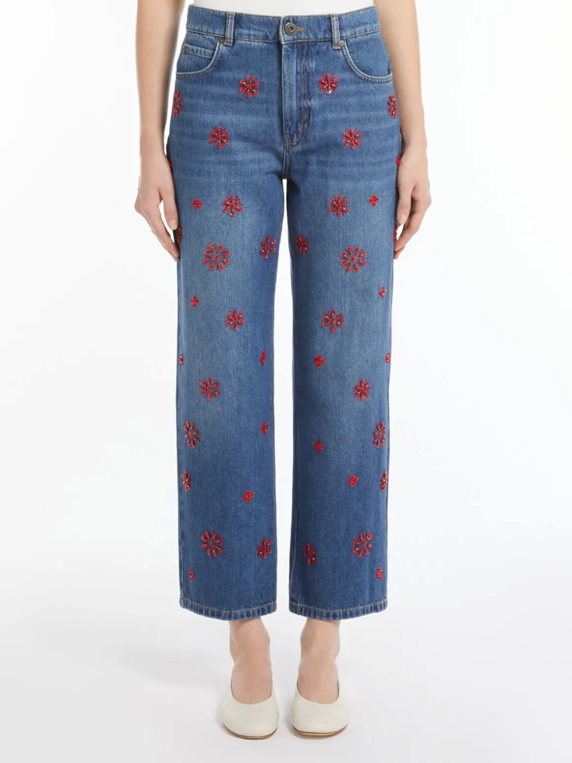 Best Jeans in denim con paillette Pantaloniejeans