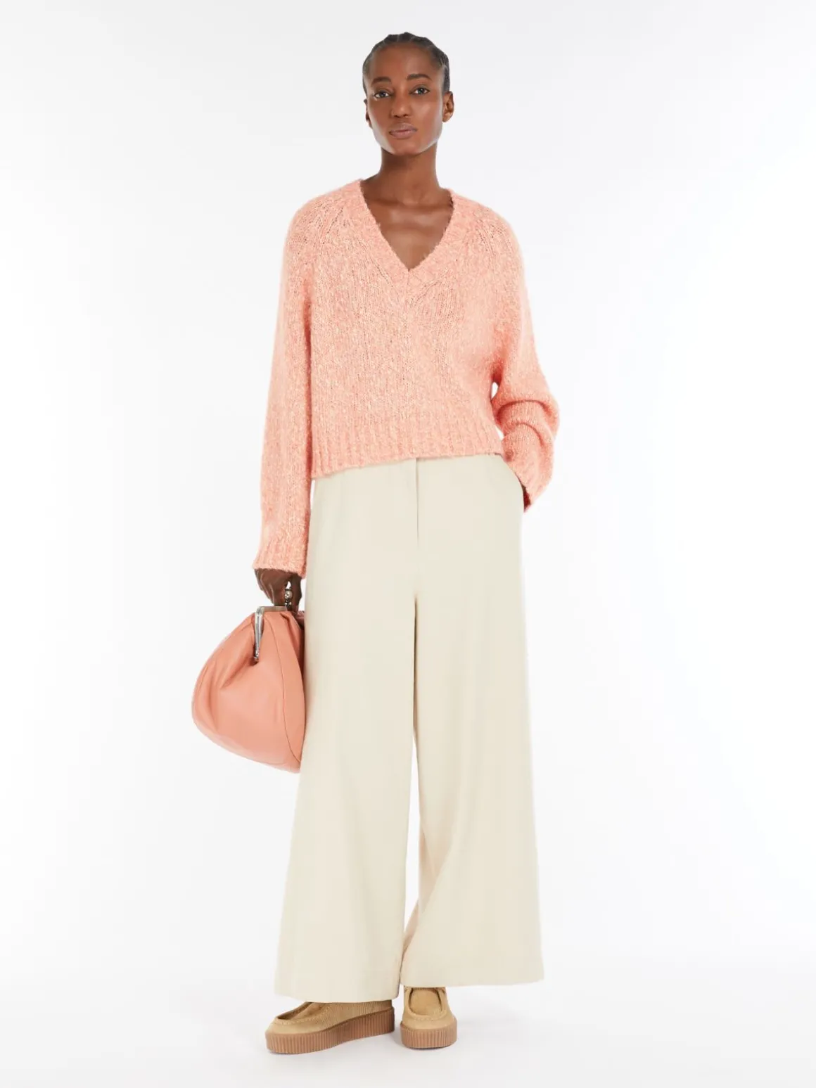 Store Maglia crop in filato di cotone e alpaca Maglie
