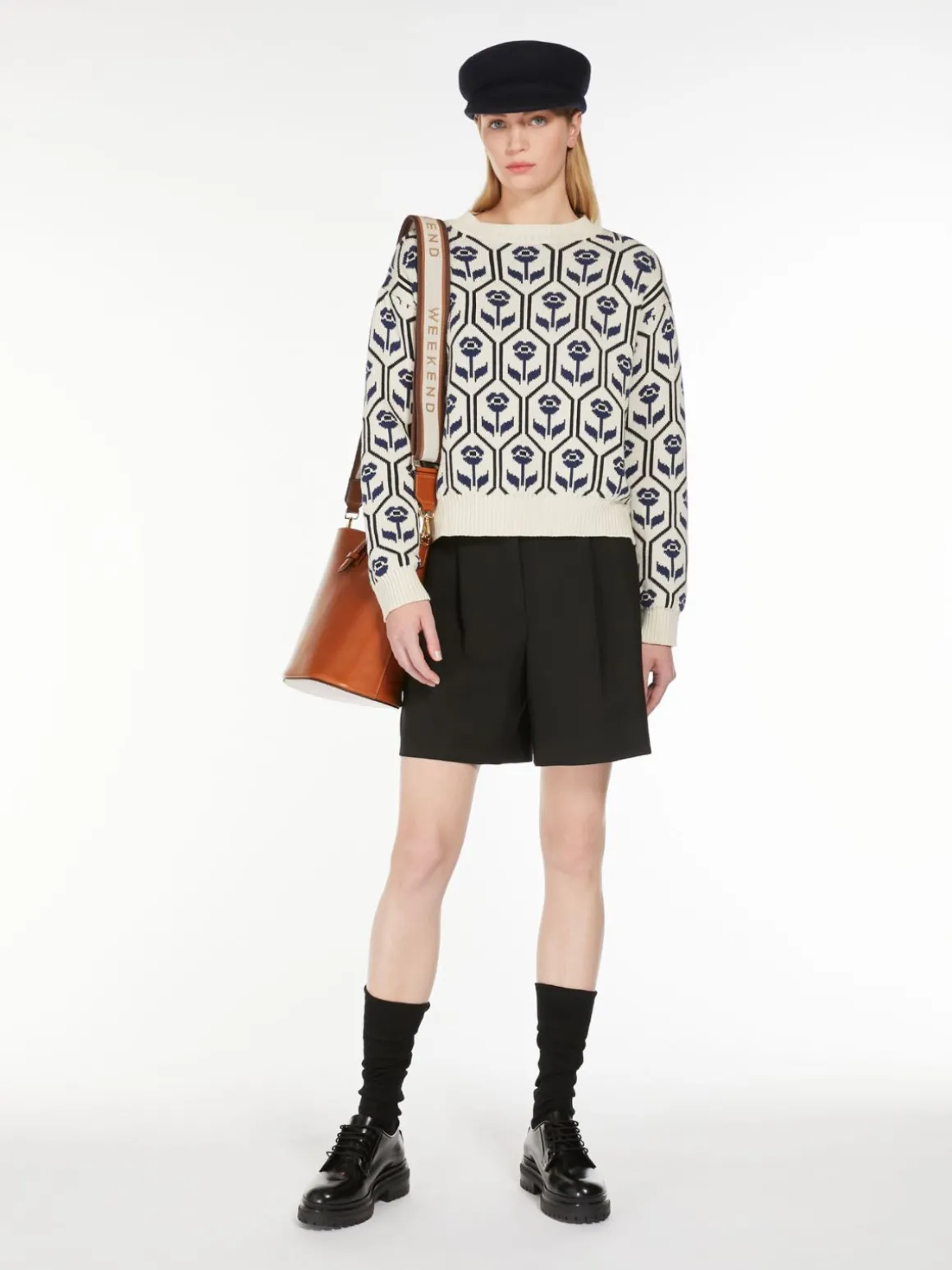 Clearance Maglia in cotone jacquard Maglie