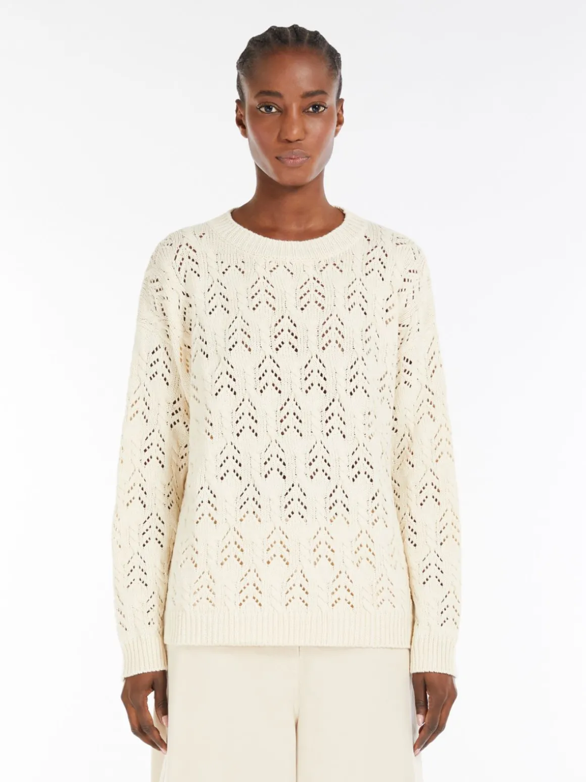Best Sale Maglia in filato di cotone a treccia Maglie