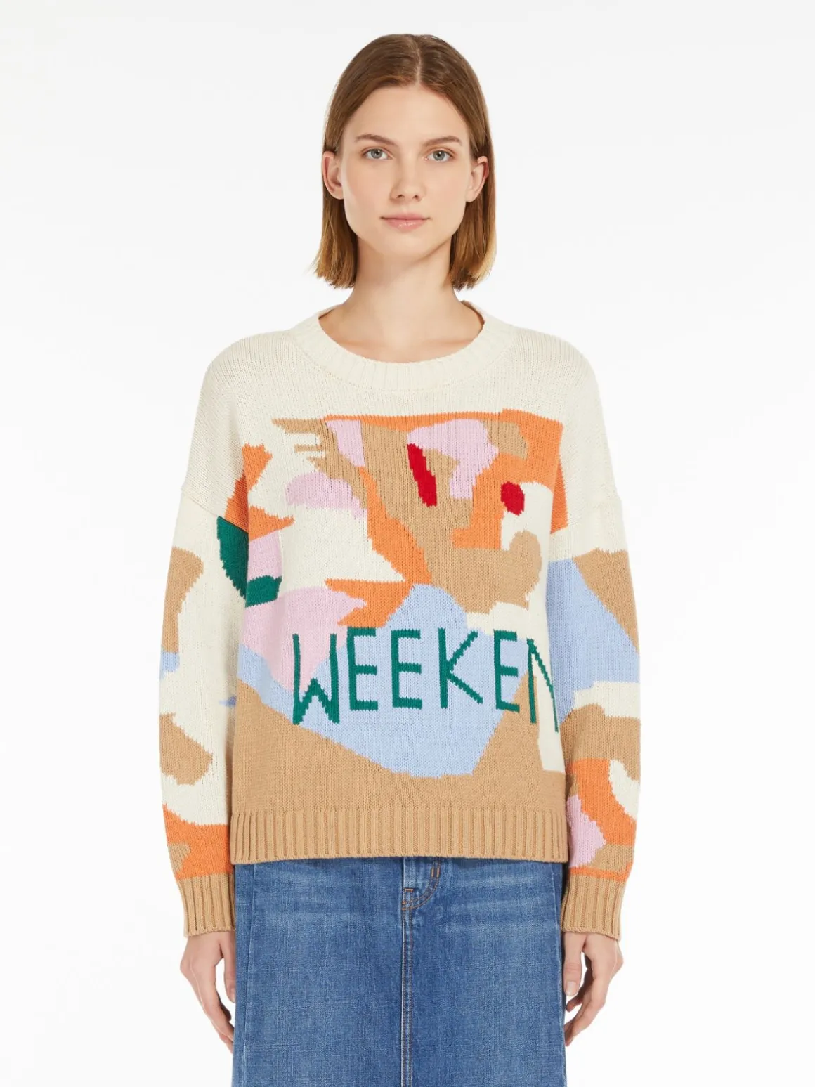 Shop Maglia in filato di cotone fantasia Maglie