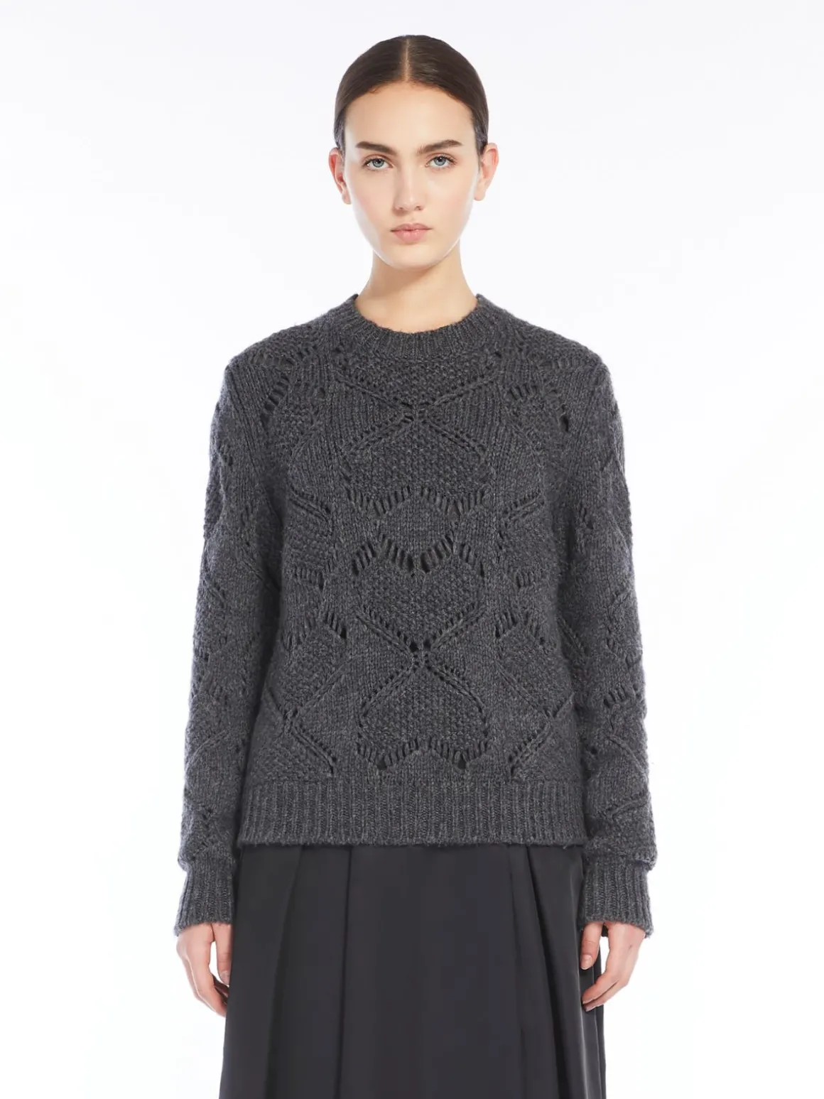 Flash Sale Maglia in mista lana traforata Maglie