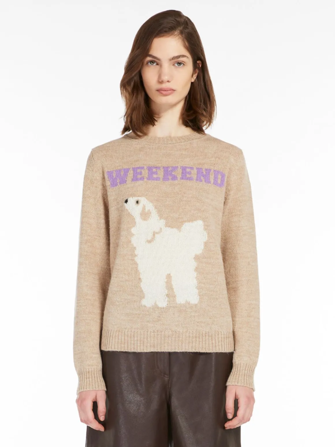 Fashion Maglia intarsiata in alpaca e lana Maglie