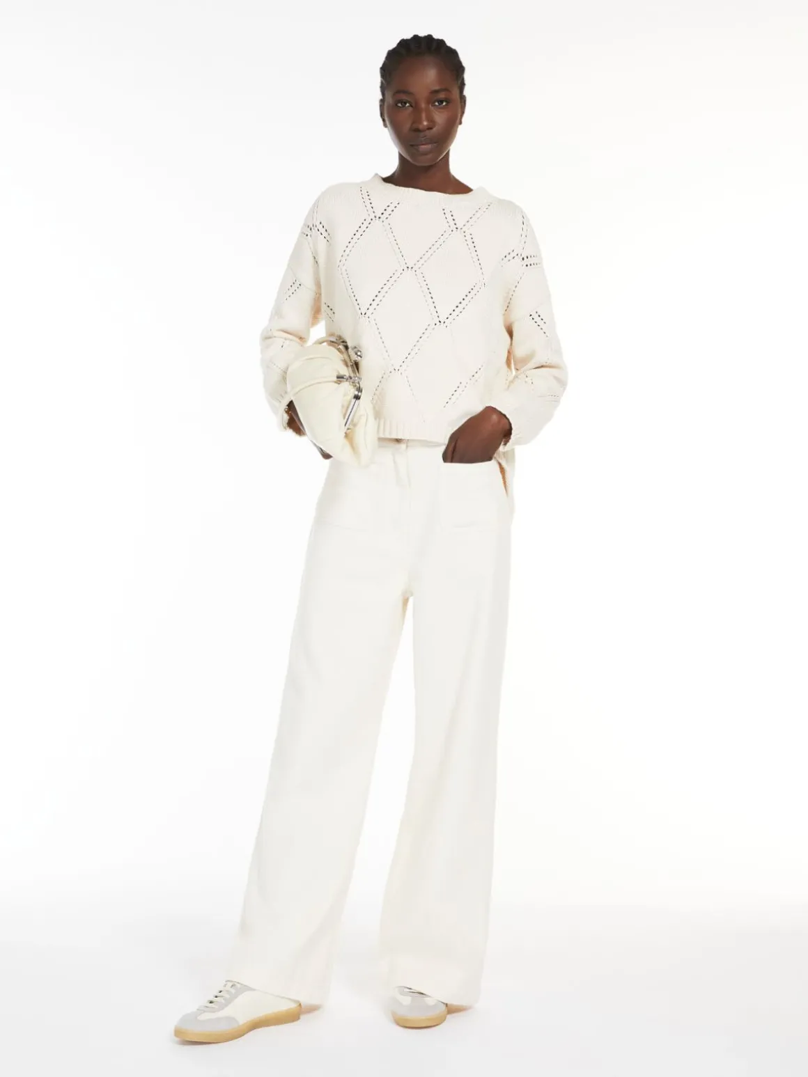 maglia_oversize_in_cotone_a_losanghe_0.webp Online Maglia oversize in cotone a losanghe Maglie