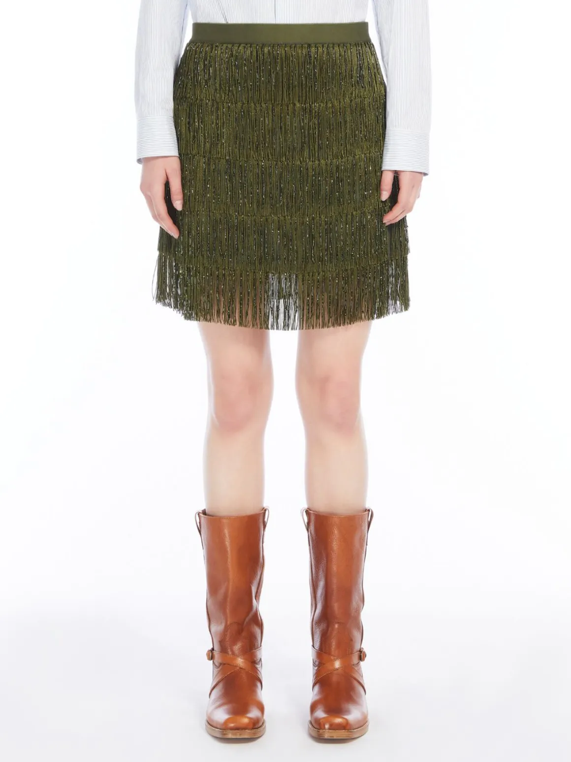 New Minigonna con frange Gonne