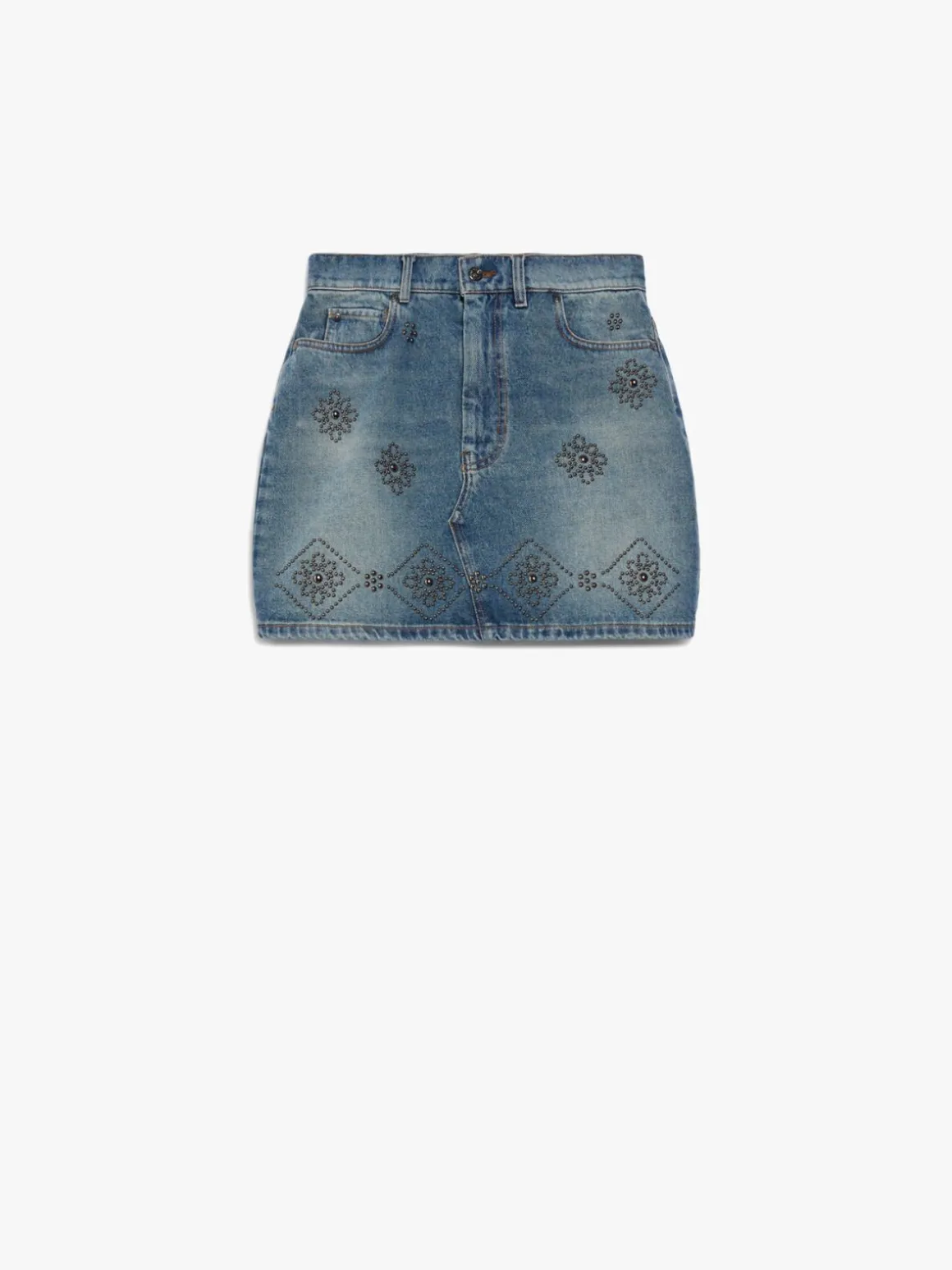 minigonna_in_denim_con_borchie_4.webp Store Minigonna in denim con borchie Gonne