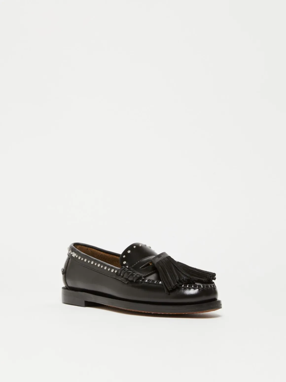 Best Sale Mocassino in pelle con nappe Scarpe