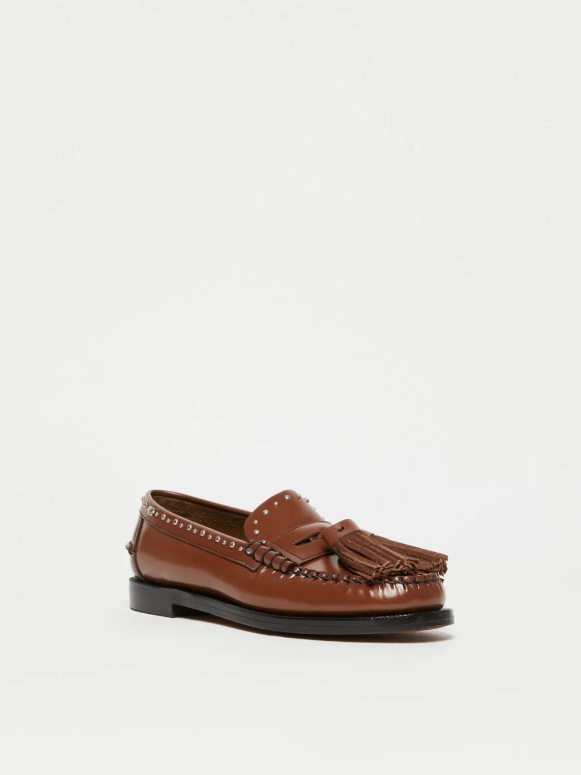 New Mocassino in pelle con nappe Scarpe
