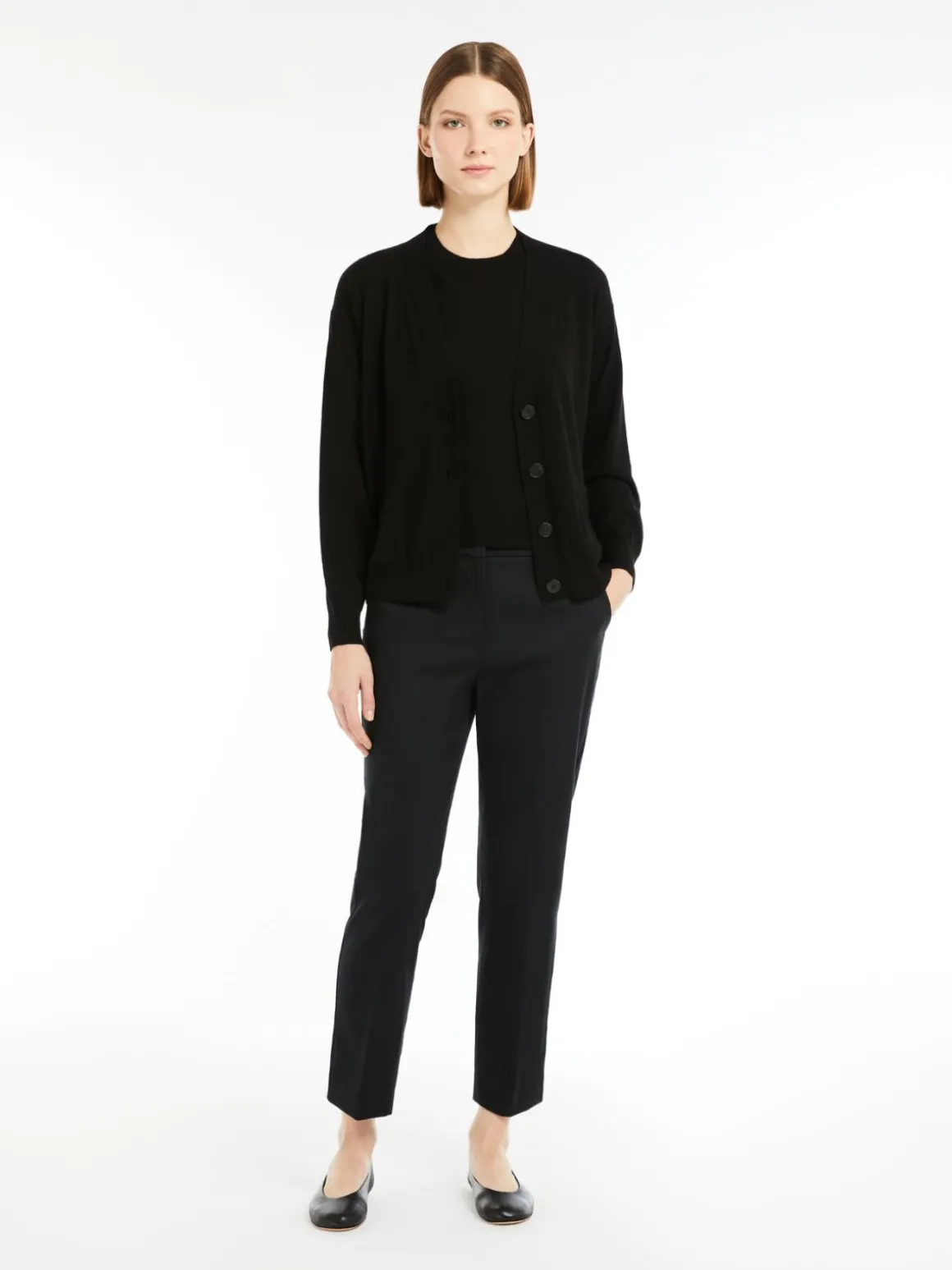 Online Pantalone a sigaretta in cotone stretch Pantaloniejeans