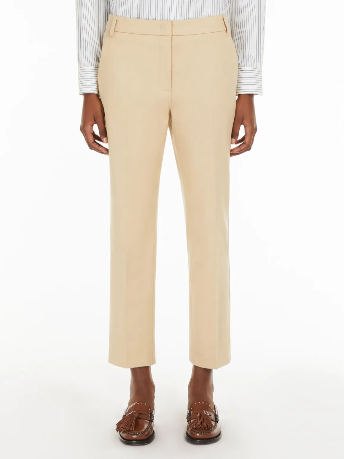 Outlet Pantalone a sigaretta in cotone stretch Pantaloniejeans