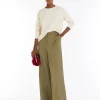 Cheap Pantalone ampio in gabardina di cotone Pantaloniejeans