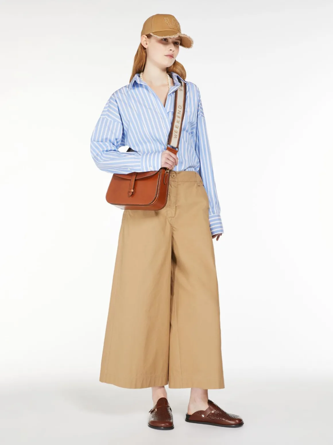 Store Pantalone ampio in tela di cotone Pantaloniejeans