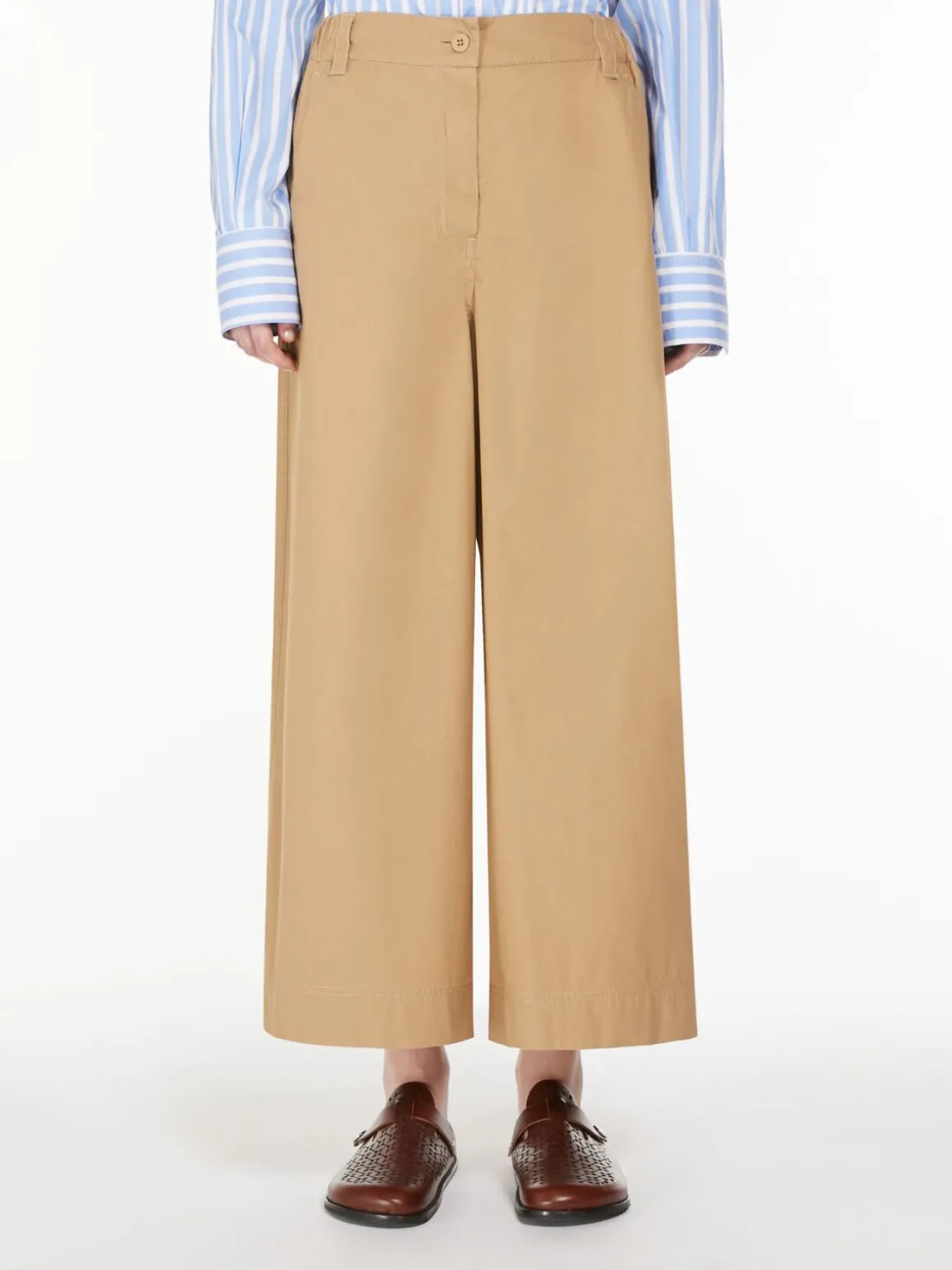Store Pantalone ampio in tela di cotone Pantaloniejeans