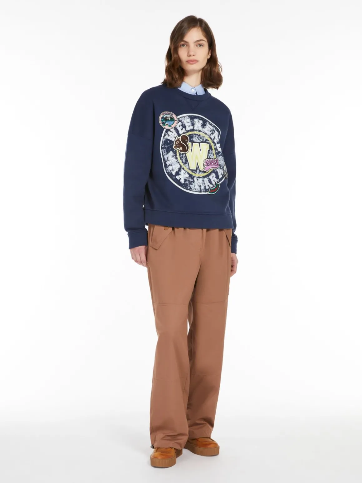 Outlet Pantalone cargo in twill di cotone Pantaloniejeans