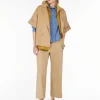 Discount Pantalone crop in raso di cotone Pantaloniejeans