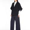 Shop Pantalone crop in raso di cotone Pantaloniejeans