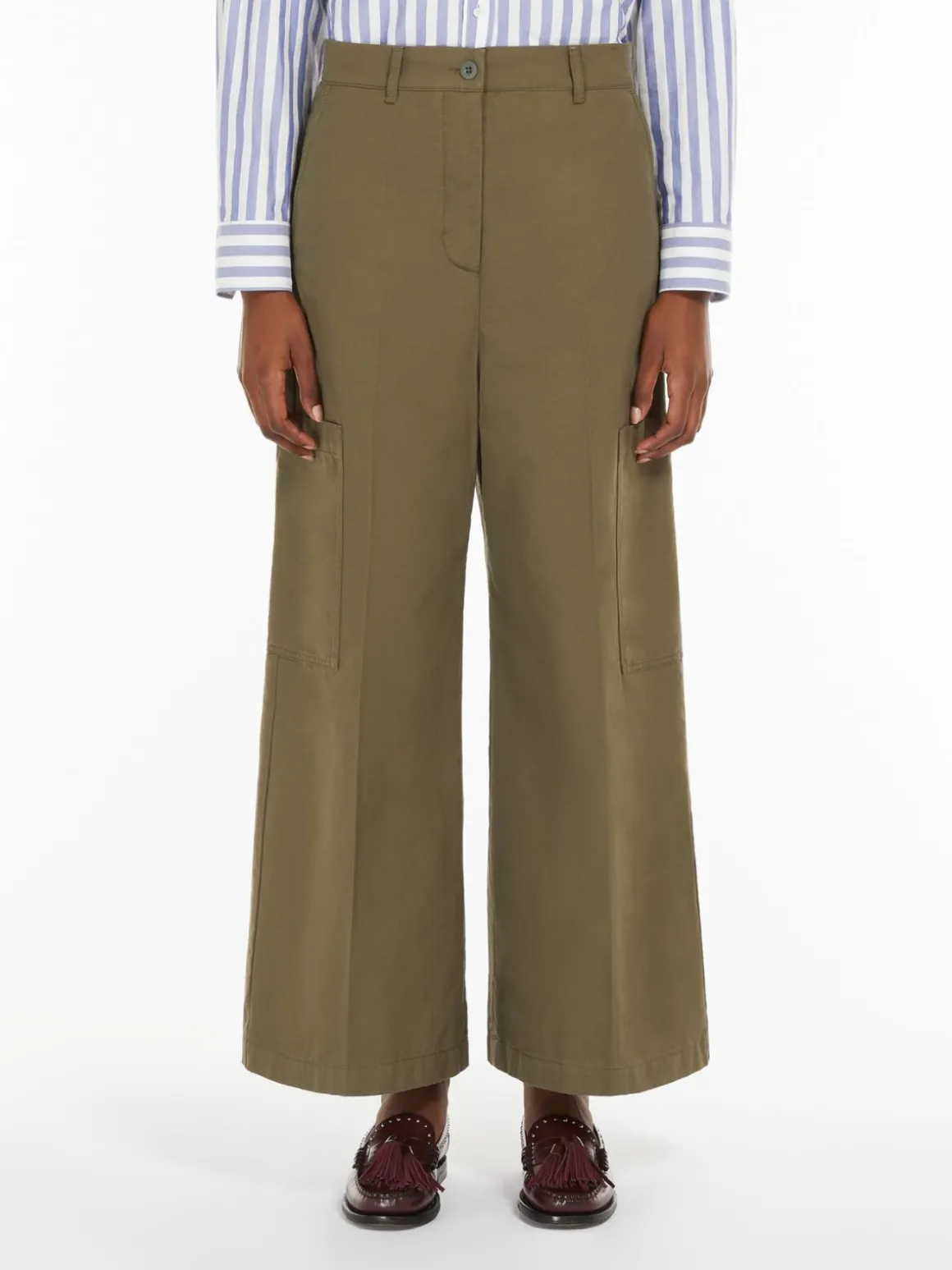 Cheap Pantalone in canvas di cotone Pantaloniejeans