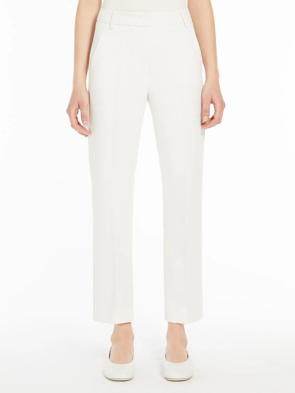 Shop Pantalone in doppia tela di viscosa Pantaloniejeans