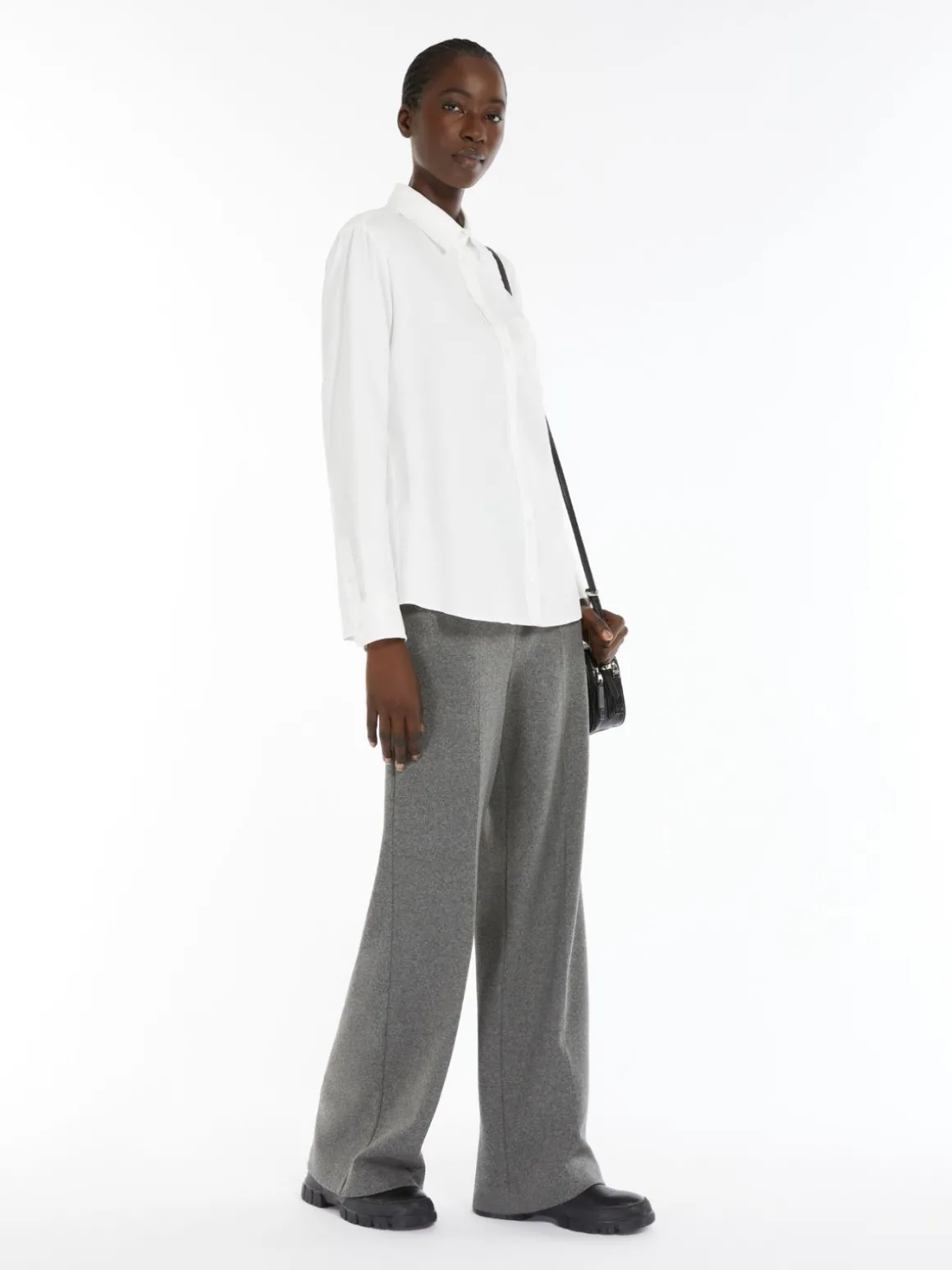 Fashion Pantalone in flanella jacquard Pantaloniejeans